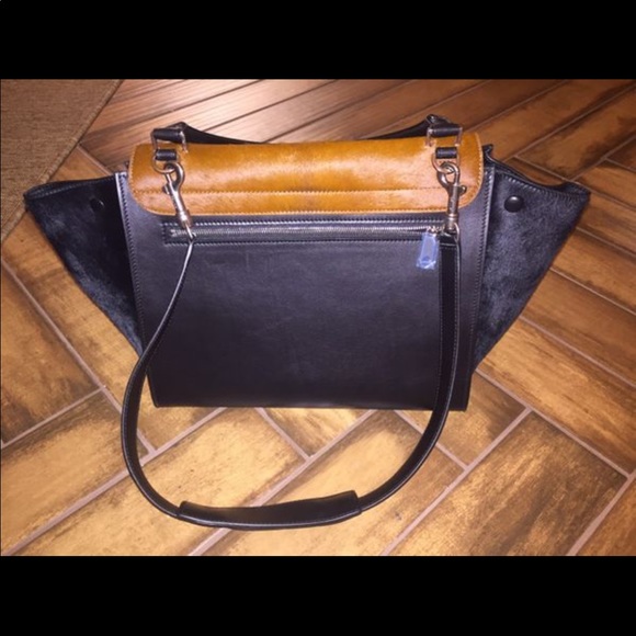 Celine Large Trapeze Cowhide Brown - Picture 2 of 5